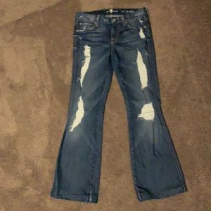 7 for all mankind distressed jeans